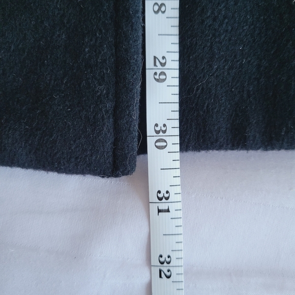 Elie Tahari Black Wool Blend Cape Coat - Picture 13 of 13